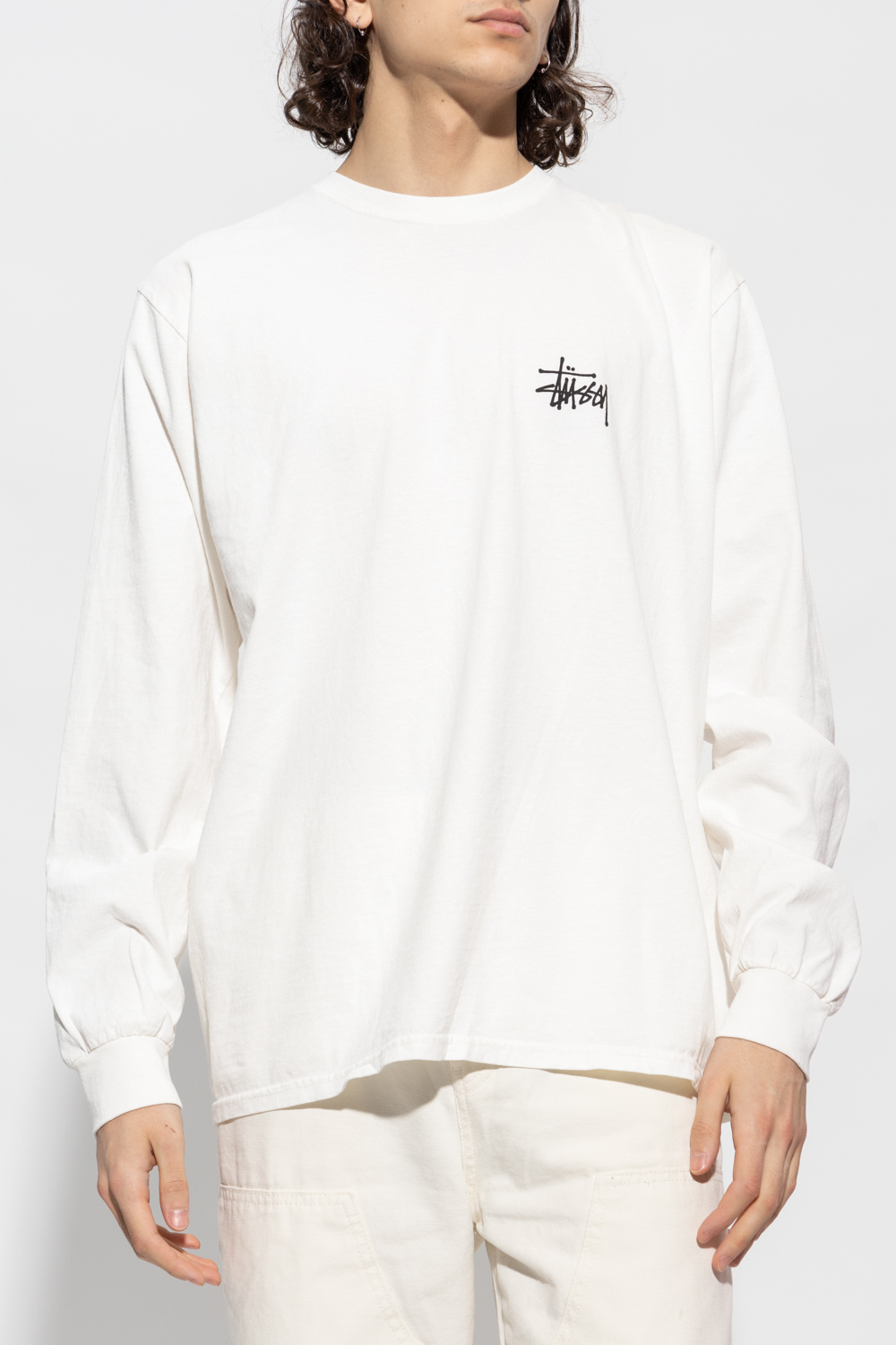 shirt lang Stussy - GenesinlifeShops Spain - sleeved T - Cream